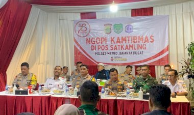 Ngopi Kamtibmas Bersama Wakapolda Metro Jaya di Johar Baru Bahas Tawuran, Narkoba Hingga Lingkungan