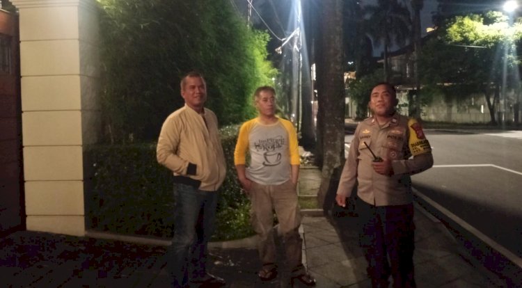 Bhabinkamtibmas Gondangdia Patroli Rumah Kosong Ditinggal Mudik