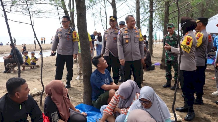 Pastikan Keamanan di Objek Wisata, Kapolres Pekalongan Kunjungi Wisata Air Pantai Wonokerto