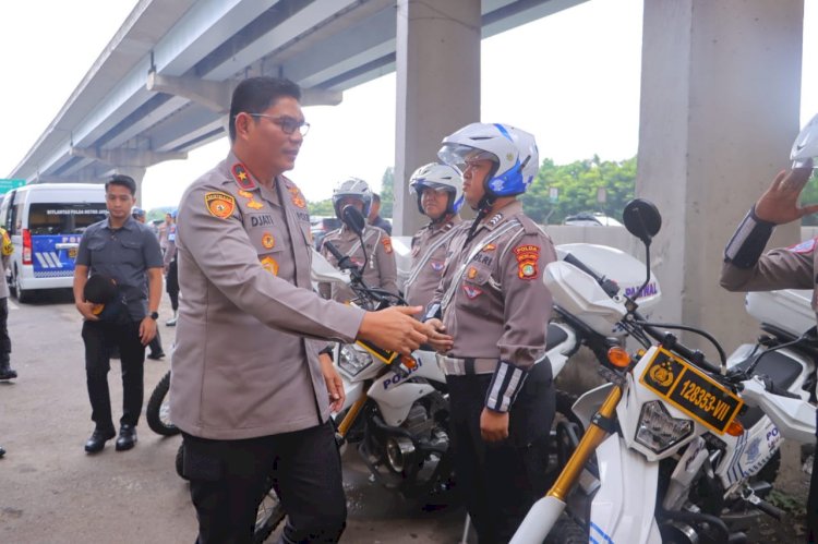 Wakapolda Metro Jaya Tinjau Pengamanan Arus Balik di KM 25B