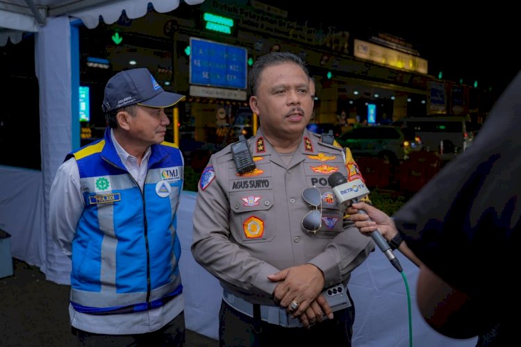 Kakorlantas Pantau Pergerakan Arus Balik di GT Banyumanik: 40 Persen Kendaraan Mengarah ke Jakarta