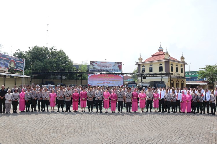 Kapolres Pelabuhan Tanjung Priok Pimpin Sertijab Wakapolres dan Kasatsamapta