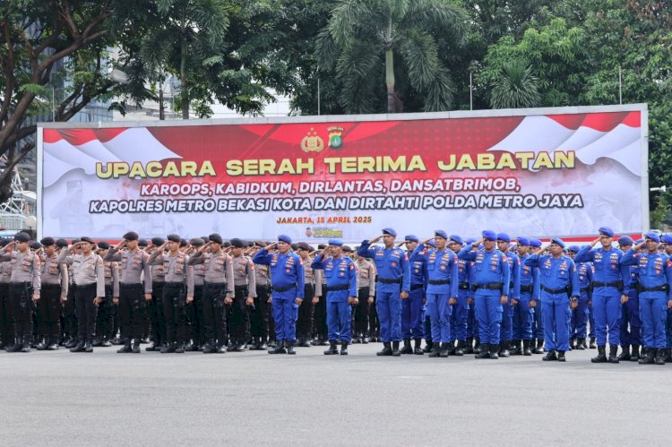 Kapolda Metro Jaya Pimpin Sertijab 6 Pejabat Utama, Ini Daftarnya