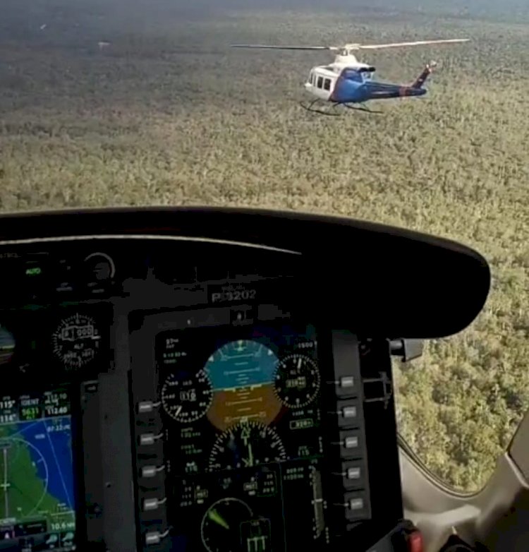 Polri Kerahkan Helikopter Misi Kemanusiaan Pencarian IPTU Tomi Samuel Marbun di Operasi AB Moskona 2025