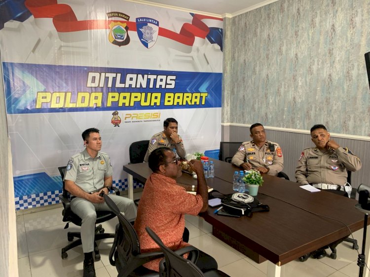 Polda Papua Barat Gelar Koordinasi dan Sosialisasi Penyusunan Rencana Aksi Keselamatan Transportasi PB dan PBD Secara Daring