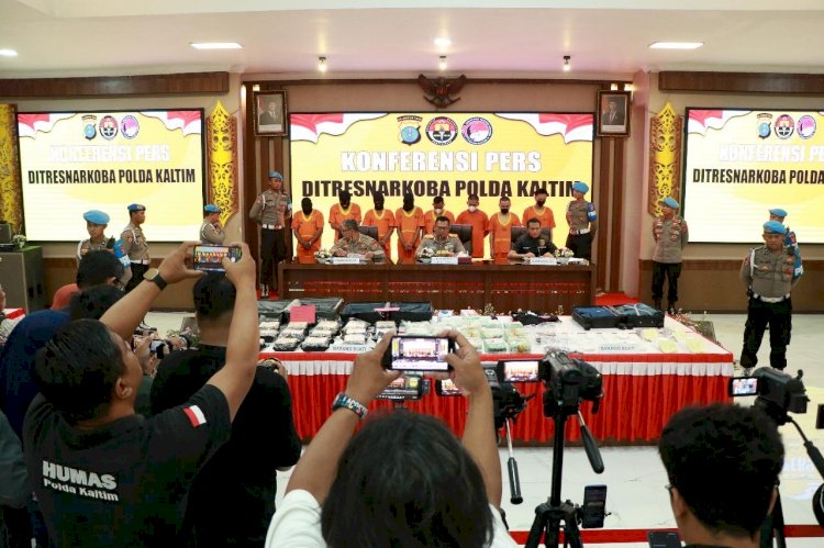 Polda Kaltim Ungkap Peredaran Narkoba di Samarinda - Balikpapan, Delapan Jadi Tersangka