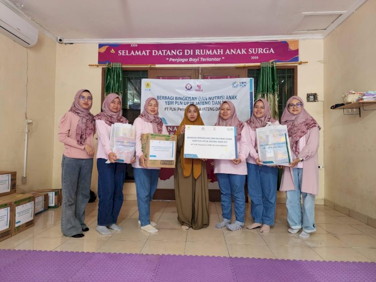 YBM Berkolaborasi Dengan PIKK dan Srikandi PLN Salurkan Bantuan Paket Gizi Bagi Anak-anak Dhuafa RAnS Semarang