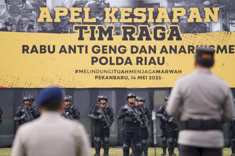 Polda Riau Launcing Program Tim Rabu Anti Geng dan Anarkisme