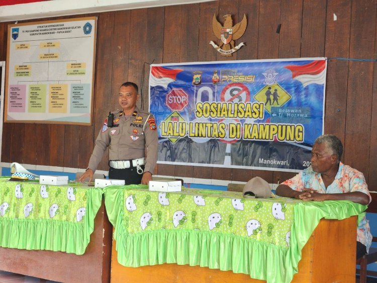 Ditlantas Polda Papua Barat Gelar Sosialisasi Tertib Lalu Lintas Di Manokwari