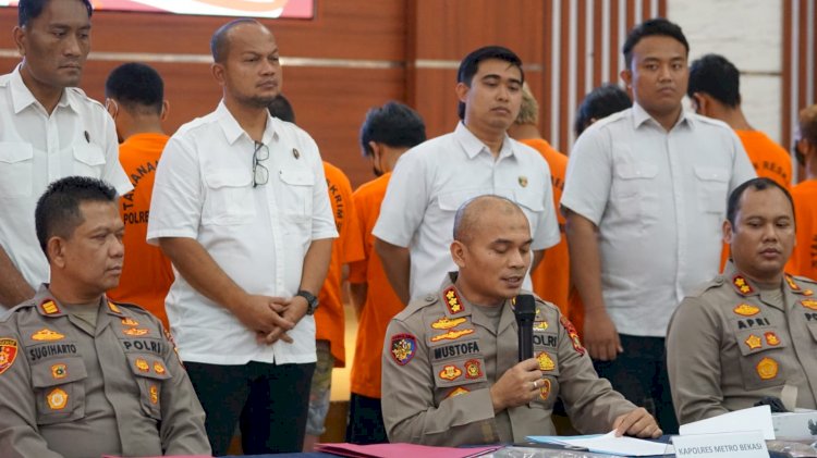 Polres Metro Bekasi Ungkap Kasus Komplotan Curanmor Beraksi 37 Kali di Kabupaten Bekasi