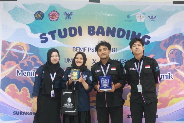 Pererat Relasi Antar Organisasi, BEM Psikologi UMBY Studi Banding ke UMS